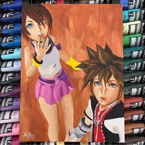 Vibrant Anime-Inspired Canvas Art
